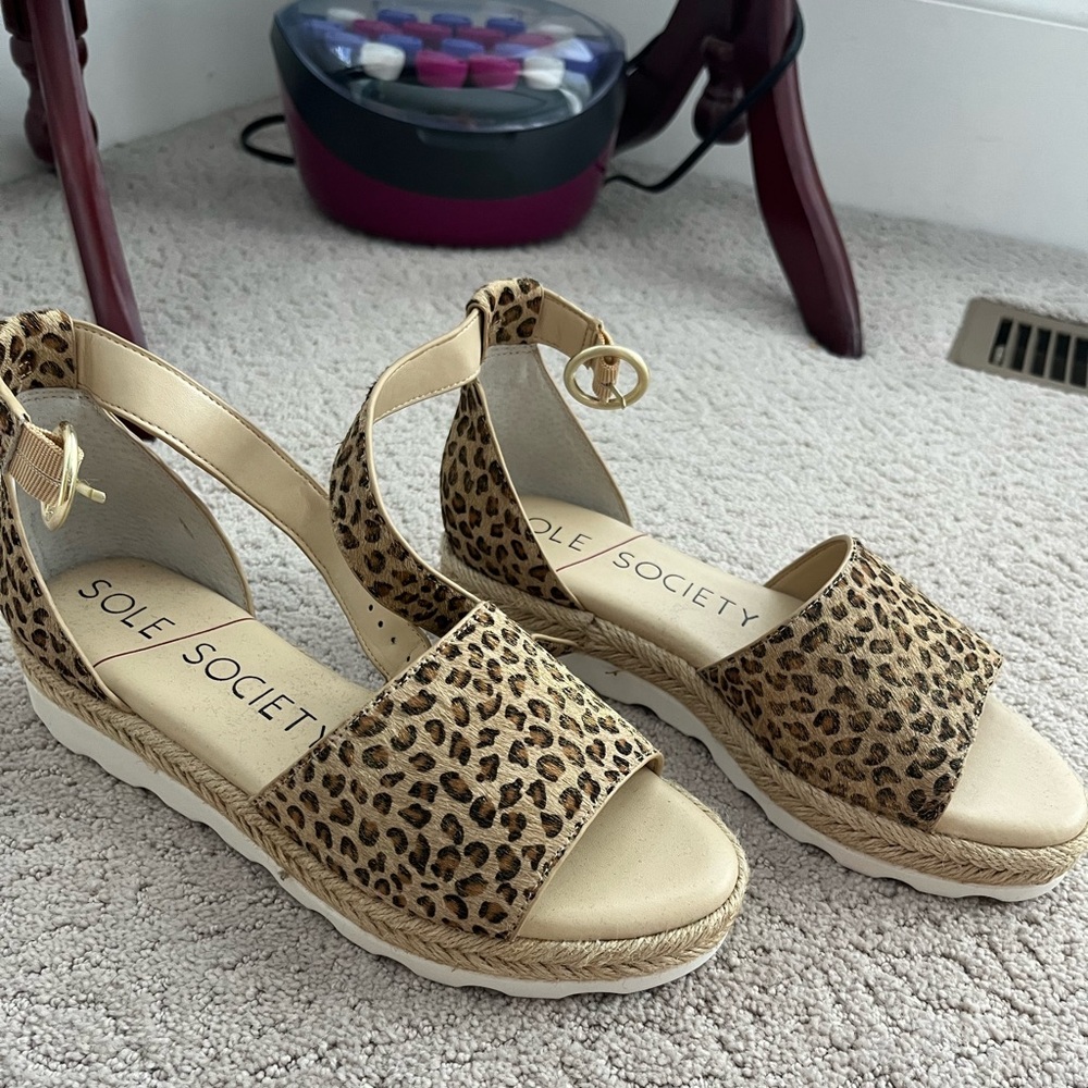 Cheetah sandals